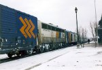 ONR mixed train pulls into the Station to begin boarding